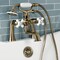 Kingston Brass Deck Mount Clawfoot Tub Faucet with Hand Shower, Antique Brass KS228PXAB - alternate 2